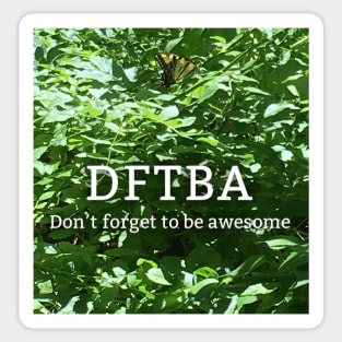 Green DFTBA With Butterfly Sticker